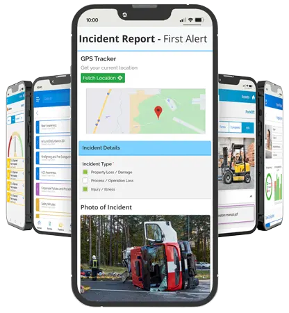 Digital form for safety management on a smartphone