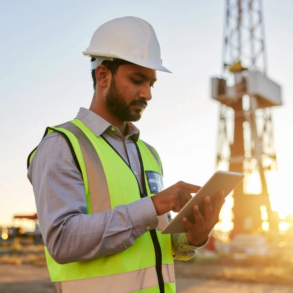Construction Worker wearing Hard Hat | Safety Training Software